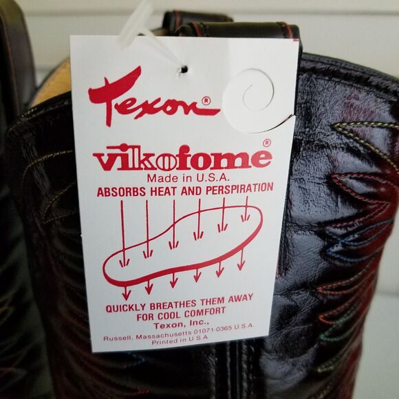 Sheplers Apple Eagle Embroidered Harness Cowboy Boots Mens 10 EE Texon Vikofome main image 7